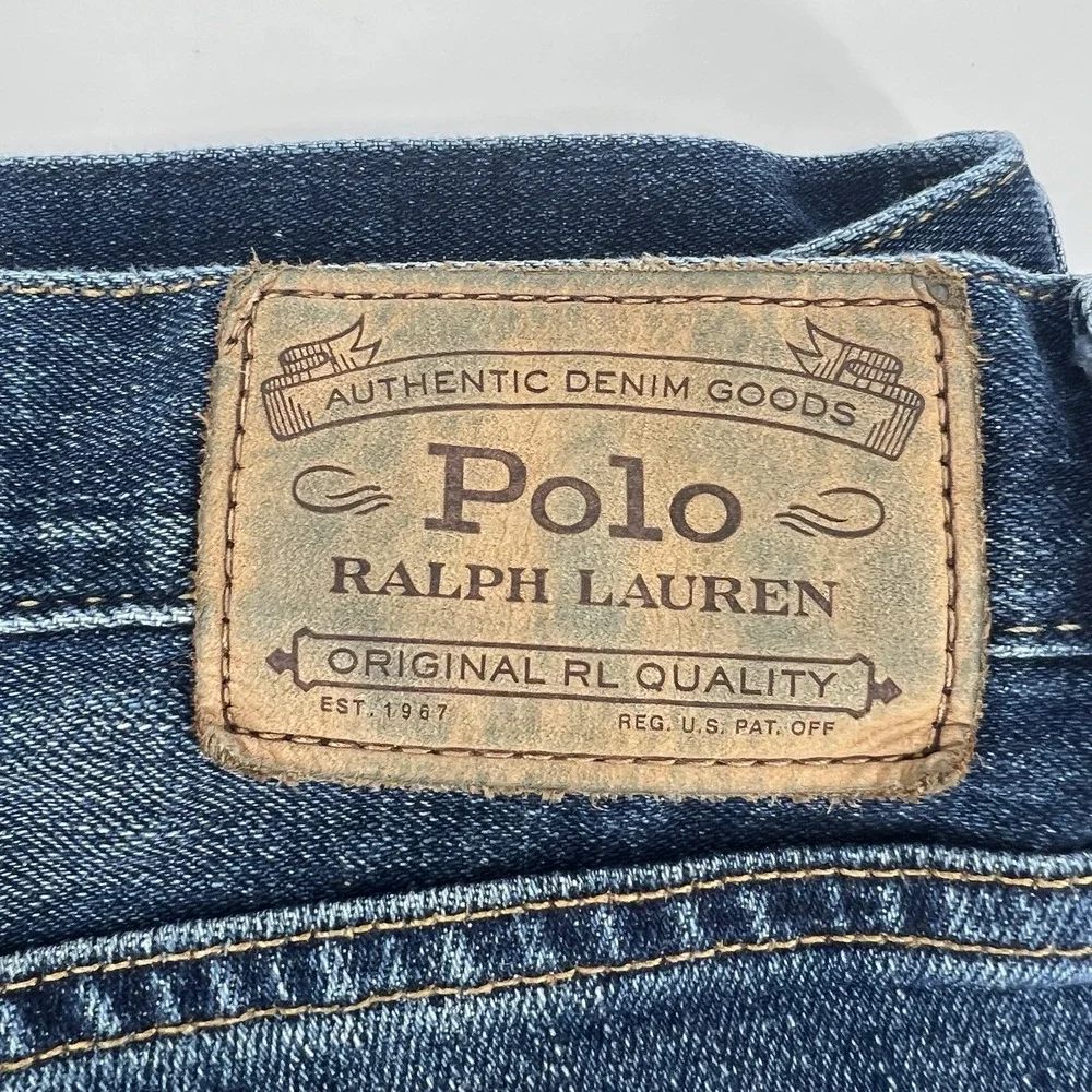 Polo Ralph Lauren Jeans Mens 34x30 Blue Varick Slim Straight